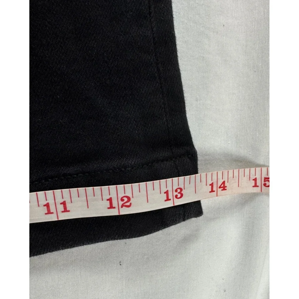 Ann Taylor The Trouser High Rise Wide Leg Black Denim Jeans Size 16 NWT - Picture 15 of 16